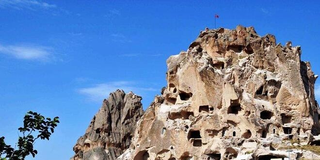 Sağlık çalışanları Kapadokya'daki Uçhisar Kalesi'ni ücretsiz gezebilecek