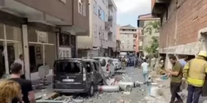 Okmeydanı'nda patlama: 6 yaralı