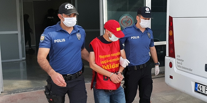 Kocaeli'de izinsiz gösteri yapmak isteyen 13 kişi gözaltında