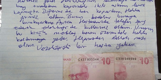 Böyle insanlar da var... Hasta yakını kullandığı elektrik için para bıraktı