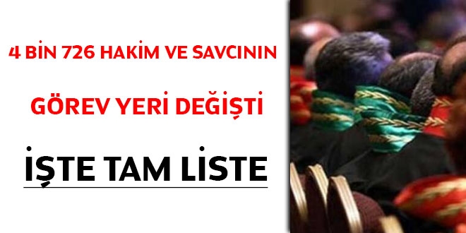 HSK yaz kararnamesi tamamlandı... 18 ilin Başsavcısı değişti
