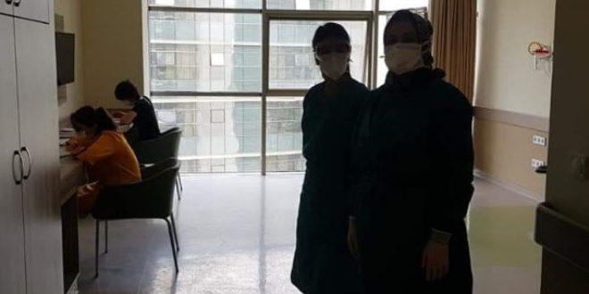 Kovid-19'lu öğrenciler LGS'ye sağlıkçıların gözetiminde girdi