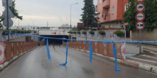 Şiddetli yağış nedeniyle Dağardı yolu kapandı