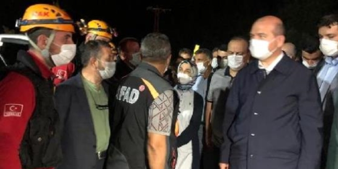 Soylu: 4 kişi için arama çalışmalarına devam ediyoruz
