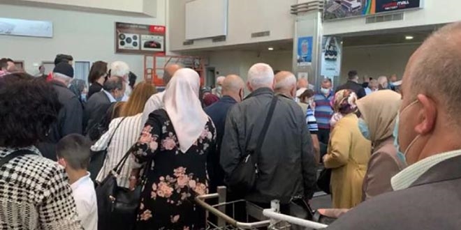 Kayseri havaalan�nda 'hasta' eden g�r�nt�