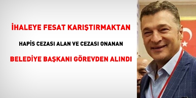 Erdek Belediye Başkanı görevinden uzaklaştırıldı