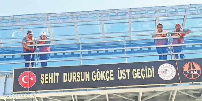 Şehidin adı şehit olduğu bölgedeki üst geçide verildi