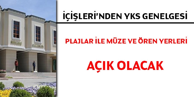 İçişleri, YKS saatlerinde sokak kısıtlama genelgesini yayınlandı