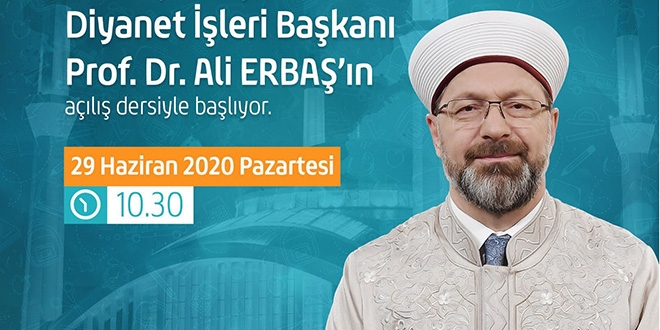 Yaz Kur'an Kursları'nın ilk dersi, Ali Erbaş'tan