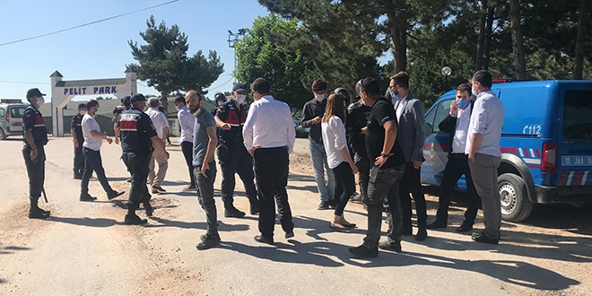 Olaylı yıkımda jandarma ile zabıta karşı karşıya geldi
