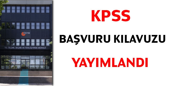 2020 KPSS bavuru klavuzu yaymland