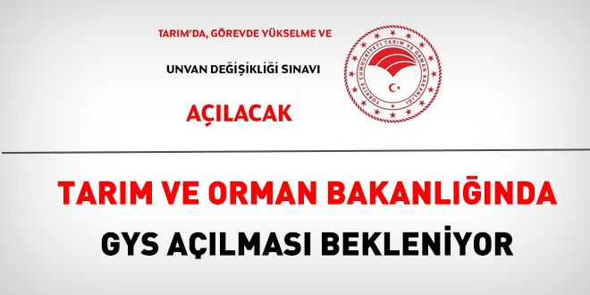 Tarım ve Orman Bakanlığı çalışanları GYS bekliyor