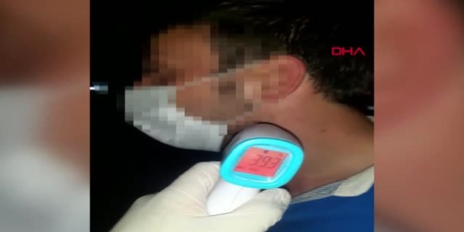 Ate�i 39.5 derece ��kan yolcu hastaneye kald�r�ld�