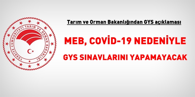 Tarım ve Orman Bakanlığından GYS açıklaması