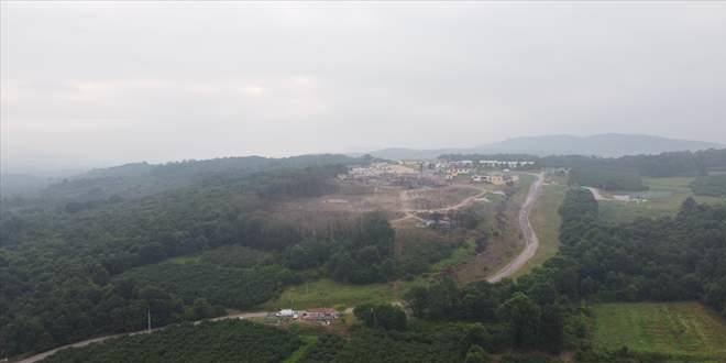 Patlama sonrası enkaz çalışmaları havadan görüntülendi