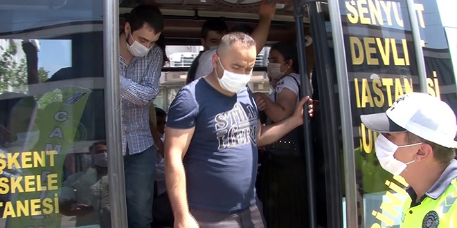 12 kişilik minibüsten 30 yolcu çıktı