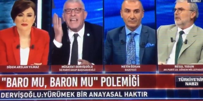 Dervişoğlu ile Tosun arasında canlı yayında kavga