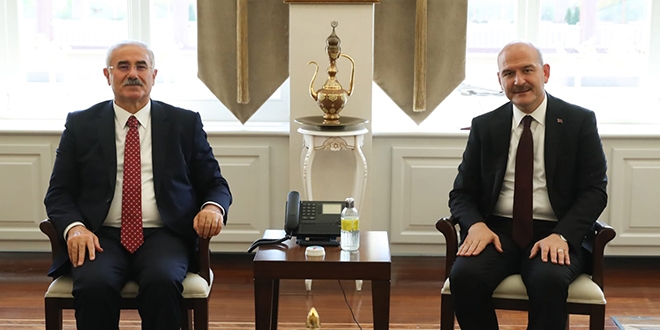 Bakan Soylu'dan Yargıtay ve Danıştay başkanlarına ziyaret