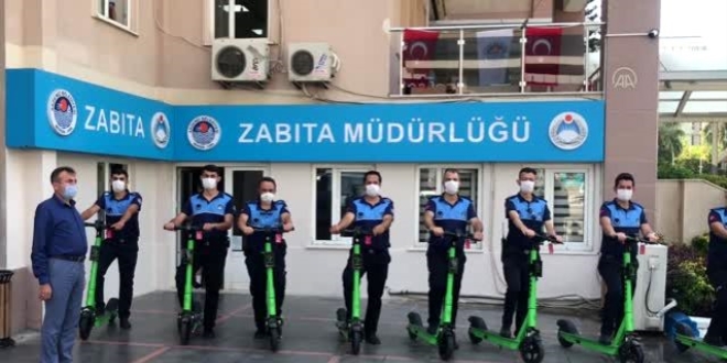 Mersin'de 'scooter'lı zabıta dönemi