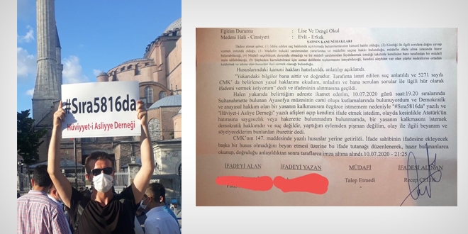 Savcı, 5816 kaldırılsın diyen vatandaşı gözaltına aldırdı