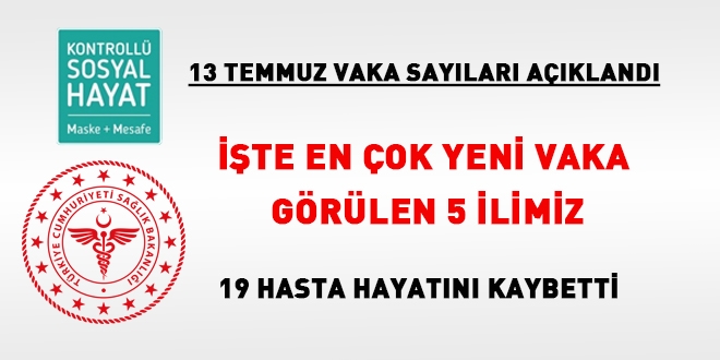 Vaka sayıları açıklandı: İşte en çok vaka görülen 5 ilimiz
