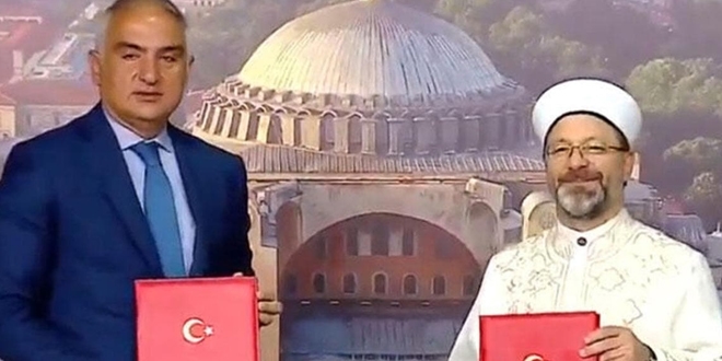 'Ayasofya Camii Protokolü' imzalandı