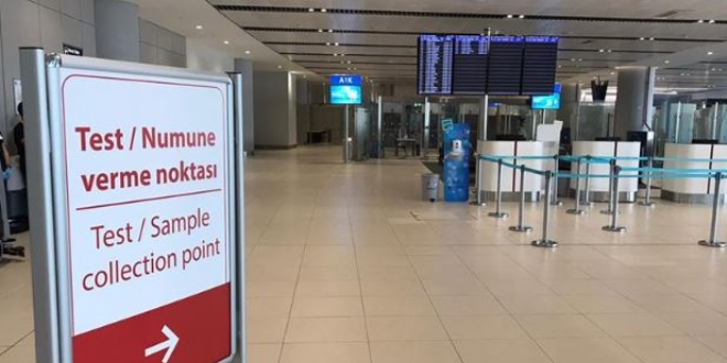 stanbul Havaliman'nda 1500 yolcuya korona testi yapld