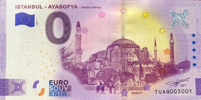Ayasofya simgeli hatıra amacıyla euro basıldı