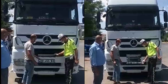 Plaka gizlemek için yapılan düzenek polisi bile şaşkına çevirdi