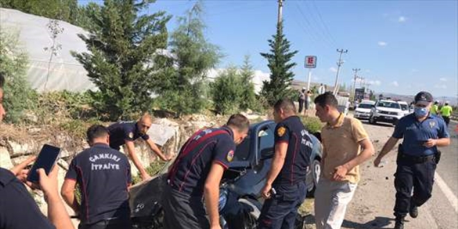 Sinop Valisinin bulunduğu kazada 1 ölü 4 yaralı