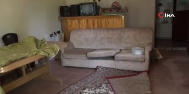 İşte vahşet evi... Varil ve kül izleri