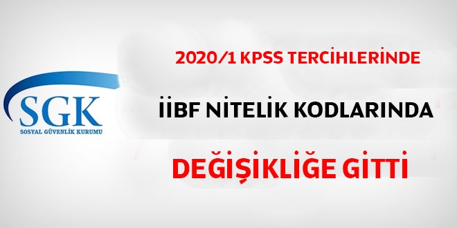 SGK, İİBF nitelik kodlarında değişikliğe gitti