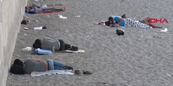 Bu görüntüler Antalya'dan: Evde uyumaktan daha iyi