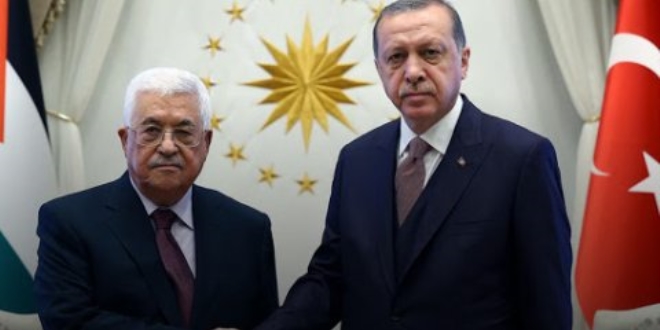 Erdoğan, Filistin Devlet Başkanı Abbas ile görüştü