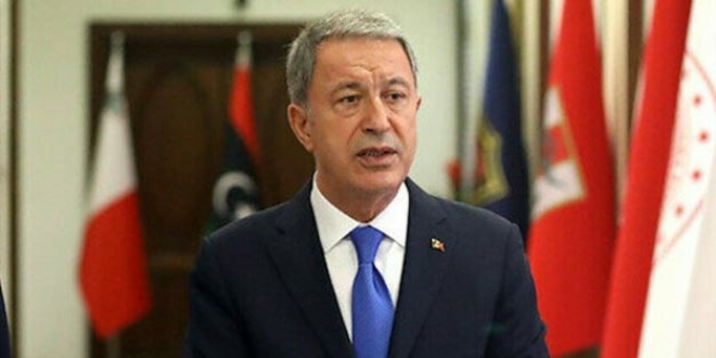 Bakan Akar, şehit askerler için başsağlığı mesajı yayımladı