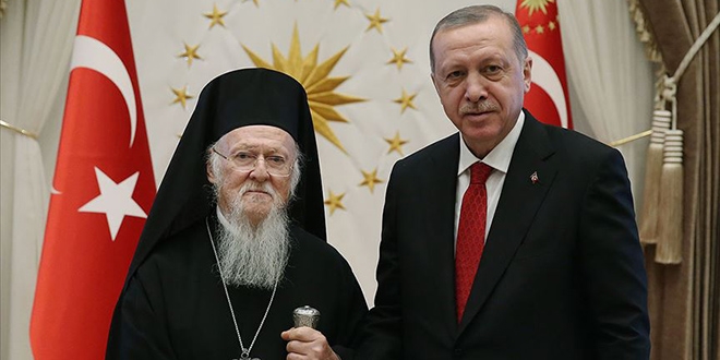 Bartholomeos'tan Erdo�an'a S�mela te�ekk�r�