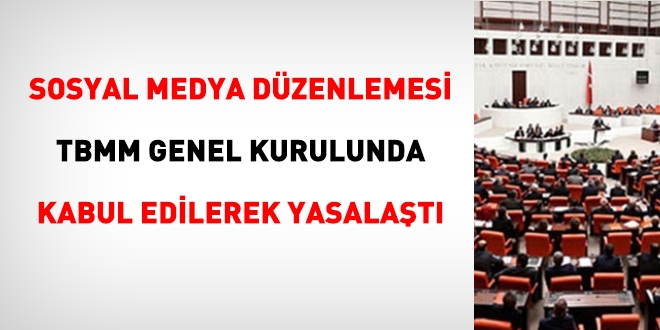 Sosyal Medya düzenlemesi TBMM'de kabul edilerek yasalaştı