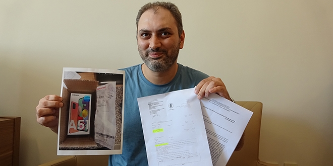 İnternetten aldığı ürünü görünce gözlerine inanamadı