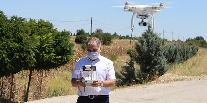 Kaymakam, kendisine ait 'drone' ile trafik denetimine katıldı