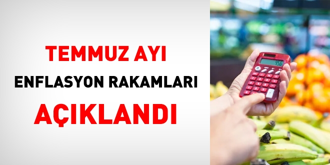Temmuz ayı enflasyon rakamları açıklandı