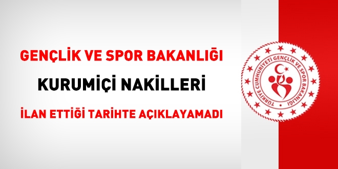 Gençlik ve Spor Bakanlığı nakilleri açıklayamadı
