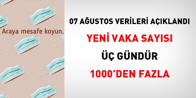 Yeni vaka sayısı üç gündür 1000'den fazla