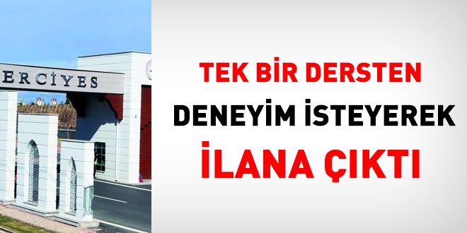 İlanda, ders verme tecrübesi 'tek dersle' sınırlandıramaz!