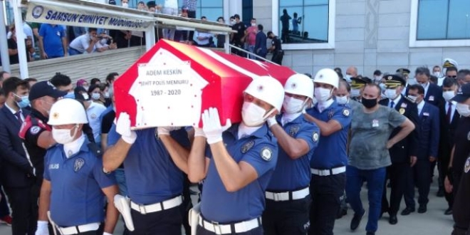 �ehit polis Adem Keskin son yolculu�una u�urland�