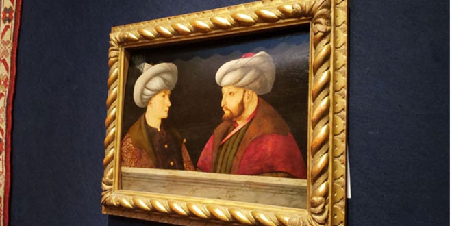 Fatih Sultan Mehmet'in portresi stanbul'a getiriliyor