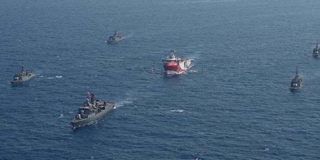 MSB: Oruç Reis Gemisine, Deniz Kuvvetleri koruma sağlıyor