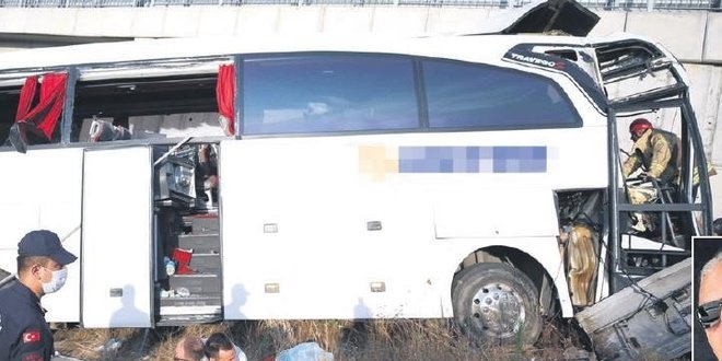 Otobüs kazasında sürücü kusurlu