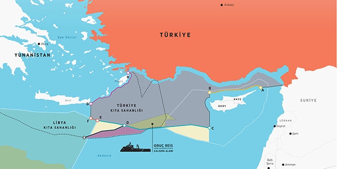 Trkiye, Oru Reis'le gneyindeki Yunan-Rum-Msr kuatmasn kryor