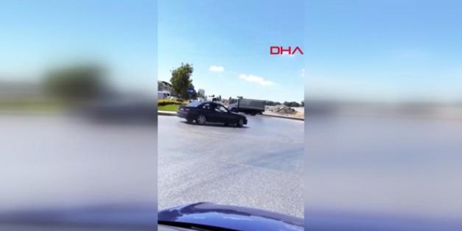 Drift görüntülerini paylaştı ceza yedi, ehliyetine el kondu