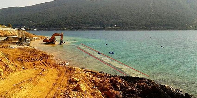 Deniz tabanına yapılan beton duvarlarla ilgili inceleme başlatıldı